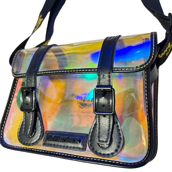 Dr. Martens 7 Satchel Crossbody Bag Purse Clear iridescent Clear - Picture 2 of 8